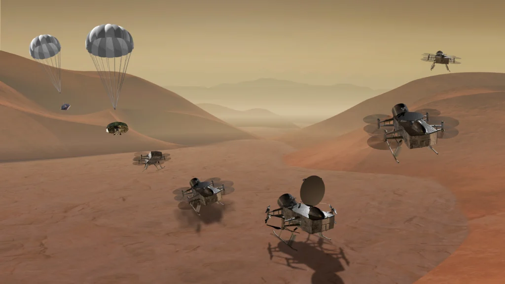 Dragonfly Drone NASA Titan Moon